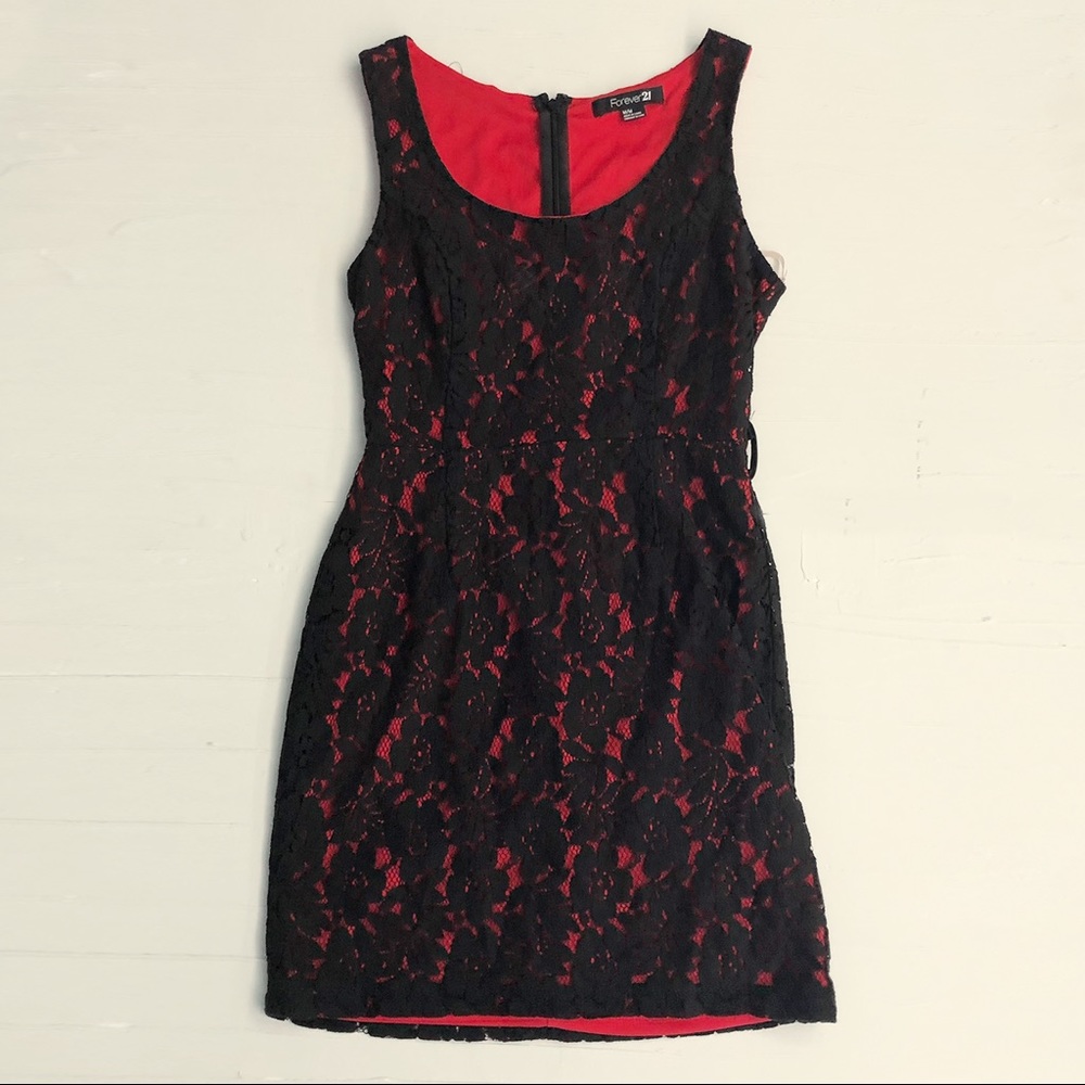 Forever 21 Black Lace Bodycon Dress